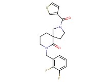 7-(2,3-difluorobenzyl)-2-(3-thienylcarbonyl)-2,7-diazaspiro[4.5]decan-6-one