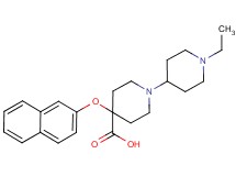 1'-ethyl-4-(2-naphthyloxy)-1,4'-bipiperidine-4-carboxylic acid