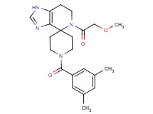 1'-(3,5-dimethylbenzoyl)-5-(methoxyacetyl)-1,5,6,7-tetrahydrospiro[imidazo[4,5-c]pyridine-4,4'-piperidine]