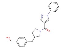 [4-({1-[(1-phenyl-1H-pyrazol-4-yl)carbonyl]pyrrolidin-3-yl}methyl)phenyl]methanol
