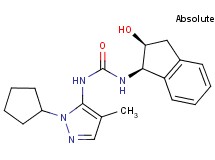 N-(1-cyclopentyl-4-methyl-1H-pyrazol-5-yl)-N'-[(1R,2S)-2-hydroxy-2,3-dihydro-1H-inden-1-yl]urea