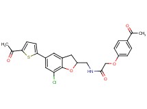 2-(4-acetylphenoxy)-N-{[5-(5-acetyl-2-thienyl)-7-chloro-2,3-dihydro-1-benzofuran-2-yl]methyl}acetamide