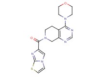 7-(imidazo[2,1-b][1,3]thiazol-6-ylcarbonyl)-4-morpholin-4-yl-5,6,7,8-tetrahydropyrido[3,4-d]pyrimidine