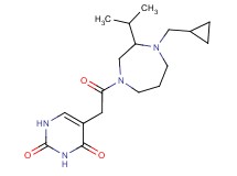 5-{2-[4-(cyclopropylmethyl)-3-isopropyl-1,4-diazepan-1-yl]-2-oxoethyl}-2,4(1H,3H)-pyrimidinedione