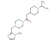 1-[(1-isopropyl-4-piperidinyl)acetyl]-4-[(1-methyl-1H-imidazol-2-yl)methyl]piperazine