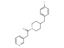 3-{2-[4-(4-fluorobenzyl)-1-piperidinyl]-2-oxoethyl}pyridine