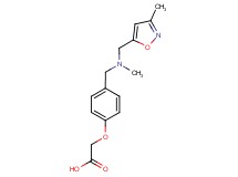 [4-({methyl[(3-methylisoxazol-5-yl)methyl]amino}methyl)phenoxy]acetic acid