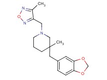 3-(1,3-benzodioxol-5-ylmethyl)-3-methyl-1-[(4-methyl-1,2,5-oxadiazol-3-yl)methyl]piperidine