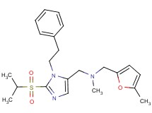1-[2-(isopropylsulfonyl)-1-(2-phenylethyl)-1H-imidazol-5-yl]-N-methyl-N-[(5-methyl-2-furyl)methyl]methanamine