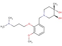 (3S*,4S*)-1-{2-[3-(dimethylamino)propoxy]-3-methoxybenzyl}-4-methylpiperidine-3,4-diol