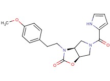 (3aS*,6aR*)-3-[2-(4-methoxyphenyl)ethyl]-5-(1H-pyrrol-2-ylcarbonyl)hexahydro-2H-pyrrolo[3,4-d][1,3]oxazol-2-one