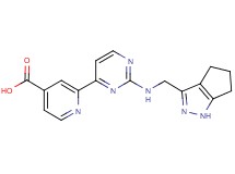 2-{2-[(1,4,5,6-tetrahydrocyclopenta[c]pyrazol-3-ylmethyl)amino]pyrimidin-4-yl}isonicotinic acid