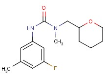 N'-(3-fluoro-5-methylphenyl)-N-methyl-N-(tetrahydro-2H-pyran-2-ylmethyl)urea