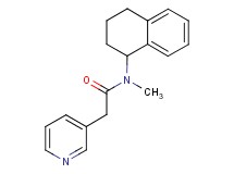 N-methyl-2-(3-pyridinyl)-N-(1,2,3,4-tetrahydro-1-naphthalenyl)acetamide