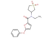 N-(1,1-dioxidotetrahydro-3-thienyl)-N-ethyl-5-phenoxy-2-furamide