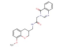 N-[(8-methoxy-3,4-dihydro-2H-chromen-3-yl)methyl]-2-(4-oxoquinazolin-3(4H)-yl)acetamide