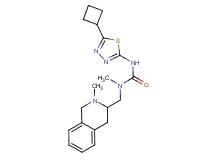 N'-(5-cyclobutyl-1,3,4-thiadiazol-2-yl)-N-methyl-N-[(2-methyl-1,2,3,4-tetrahydroisoquinolin-3-yl)methyl]urea
