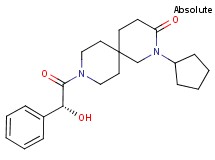 2-cyclopentyl-9-[(2R)-2-hydroxy-2-phenylacetyl]-2,9-diazaspiro[5.5]undecan-3-one