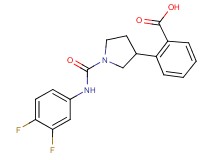 2-(1-{[(3,4-difluorophenyl)amino]carbonyl}-3-pyrrolidinyl)benzoic acid