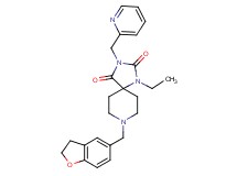 8-(2,3-dihydro-1-benzofuran-5-ylmethyl)-1-ethyl-3-(2-pyridinylmethyl)-1,3,8-triazaspiro[4.5]decane-2,4-dione