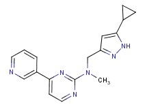 N-[(5-cyclopropyl-1H-pyrazol-3-yl)methyl]-N-methyl-4-(3-pyridinyl)-2-pyrimidinamine