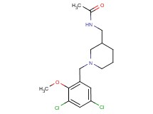 N-{[1-(3,5-dichloro-2-methoxybenzyl)piperidin-3-yl]methyl}acetamide