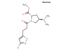 methyl (2S,4R)-1-[3-(3-chloroisoxazol-5-yl)propanoyl]-4-(dimethylamino)pyrrolidine-2-carboxylate