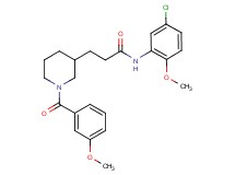 N-(5-chloro-2-methoxyphenyl)-3-[1-(3-methoxybenzoyl)-3-piperidinyl]propanamide