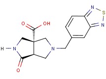 (3aR*,6aS*)-5-(2,1,3-benzothiadiazol-5-ylmethyl)-1-oxohexahydropyrrolo[3,4-c]pyrrole-3a(1H)-carboxylic acid