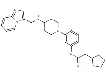 2-cyclopentyl-N-(3-{4-[(imidazo[1,2-a]pyridin-3-ylmethyl)amino]-1-piperidinyl}phenyl)acetamide