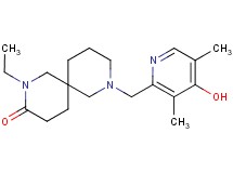 2-ethyl-8-[(4-hydroxy-3,5-dimethyl-2-pyridinyl)methyl]-2,8-diazaspiro[5.5]undecan-3-one