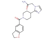 2-{2-[1-(2,3-dihydro-1-benzofuran-5-ylcarbonyl)piperidin-4-yl]-1H-imidazol-1-yl}acetamide