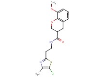N-[2-(5-chloro-4-methyl-1,3-thiazol-2-yl)ethyl]-8-methoxychromane-3-carboxamide