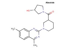 (3R)-1-{[1-(4,7-dimethyl-2-quinazolinyl)-3-piperidinyl]carbonyl}-3-pyrrolidinol