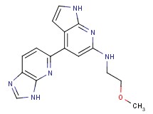4-(3H-imidazo[4,5-b]pyridin-5-yl)-N-(2-methoxyethyl)-1H-pyrrolo[2,3-b]pyridin-6-amine