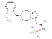 N-{1-[7-(2-methoxybenzyl)-6,7,8,9-tetrahydro-5H-[1,2,4]triazolo[4,3-d][1,4]diazepin-3-yl]-2-methylpropyl}methanesulfonamide