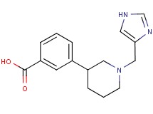 3-[1-(1H-imidazol-4-ylmethyl)piperidin-3-yl]benzoic acid