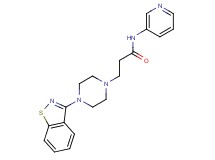 3-[4-(1,2-benzisothiazol-3-yl)piperazin-1-yl]-N-pyridin-3-ylpropanamide