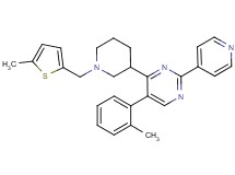 5-(2-methylphenyl)-4-{1-[(5-methyl-2-thienyl)methyl]-3-piperidinyl}-2-(4-pyridinyl)pyrimidine