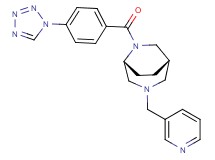 (1S*,5R*)-3-(pyridin-3-ylmethyl)-6-[4-(1H-tetrazol-1-yl)benzoyl]-3,6-diazabicyclo[3.2.2]nonane