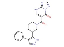 6-{[3-(4-phenyl-1H-pyrazol-5-yl)piperidin-1-yl]carbonyl}[1,2,4]triazolo[1,5-a]pyrimidin-7(4H)-one