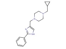 1-(cyclopropylmethyl)-4-[(2-phenyl-1H-imidazol-4-yl)methyl]piperazine bis(trifluoroacetate)