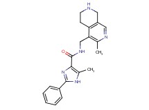 5-methyl-N-[(3-methyl-5,6,7,8-tetrahydro-2,7-naphthyridin-4-yl)methyl]-2-phenyl-1H-imidazole-4-carboxamide