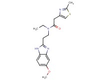 N-ethyl-N-[2-(5-methoxy-1H-benzimidazol-2-yl)ethyl]-2-(2-methyl-1,3-thiazol-4-yl)acetamide