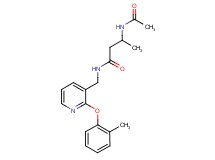 3-(acetylamino)-N-{[2-(2-methylphenoxy)pyridin-3-yl]methyl}butanamide