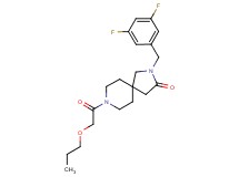 2-(3,5-difluorobenzyl)-8-(propoxyacetyl)-2,8-diazaspiro[4.5]decan-3-one