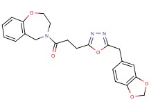 4-{3-[5-(1,3-benzodioxol-5-ylmethyl)-1,3,4-oxadiazol-2-yl]propanoyl}-2,3,4,5-tetrahydro-1,4-benzoxazepine