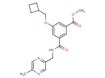 methyl 3-(cyclobutylmethoxy)-5-({[(5-methyl-2-pyrazinyl)methyl]amino}carbonyl)benzoate