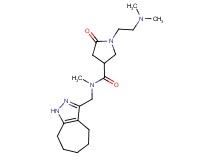 1-[2-(dimethylamino)ethyl]-N-(1,4,5,6,7,8-hexahydrocyclohepta[c]pyrazol-3-ylmethyl)-N-methyl-5-oxo-3-pyrrolidinecarboxamide