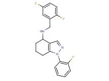 N-(2,5-difluorobenzyl)-1-(2-fluorophenyl)-4,5,6,7-tetrahydro-1H-indazol-4-amine
